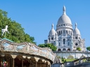 Karussell vor der Basilika Sacré-Cœur in Paris.