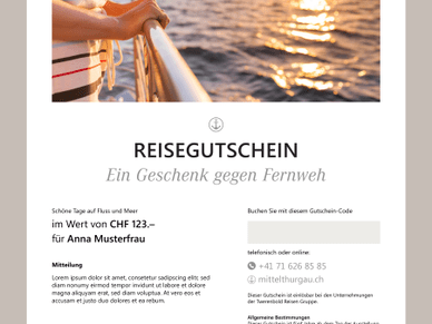 Reisegutschein Mittelthurgau