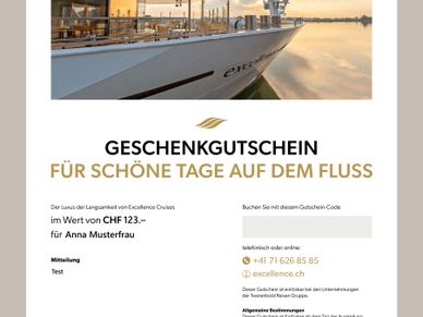 Reisegutschein Excellence