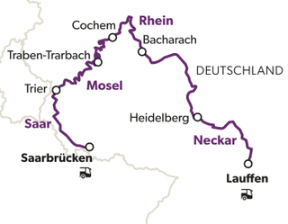 die-route-der-traumufer-10.jpg Karte mit Flüssen Mosel, Saar, Rhein und Neckar in Deutschland.