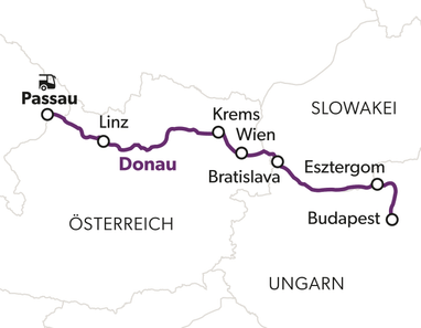 sommerfrische-an-der-donau-8.jpg Karte der Donau von Passau nach Budapest.