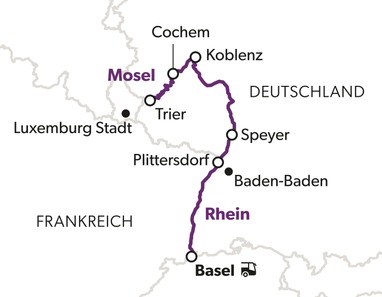 rhein-und-mosel-in-adagio-5.jpg Karte mit Route von Basel nach Cochem entlang Rhein und Mosel.