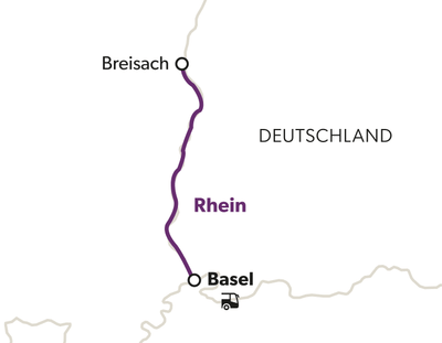 1-august-ahoi-schweiz-5.jpg Karte der Strecke von Breisach nach Basel entlang des Rheins.