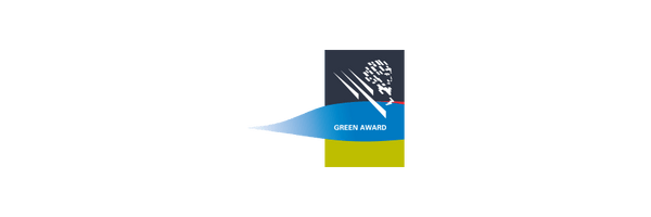 Logo mit Baum und Text 'Green Award'.